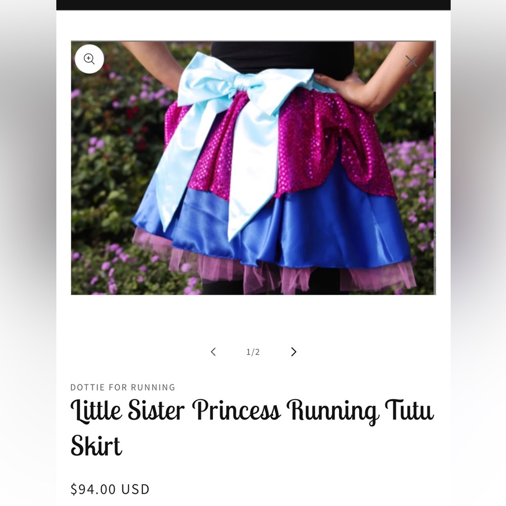 Dottie running skirt - NEVER WORN